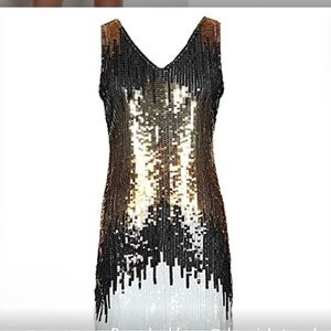 Lydia Ombré Sequined Dress NWT